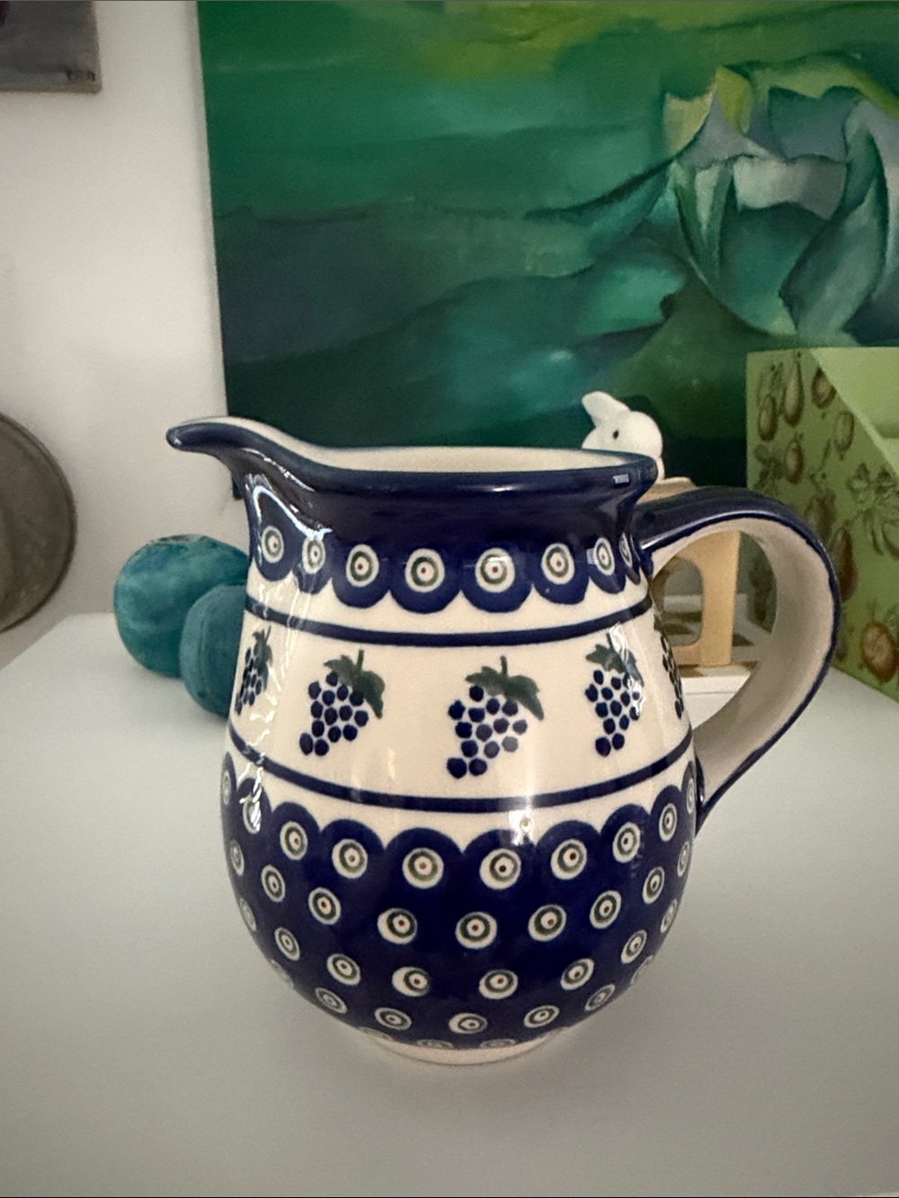 Boleslawiec Polish Pottery Hand Made in Poland Small Pitcher